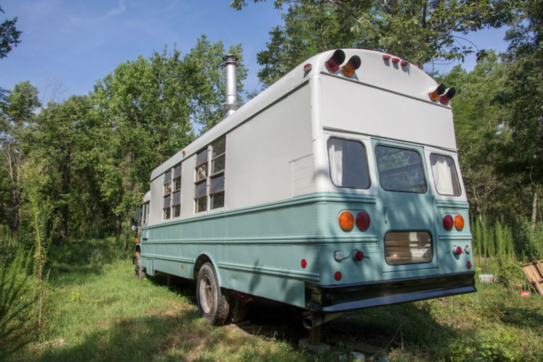 coolest bus to mobile home conversions thomasschoolbusback