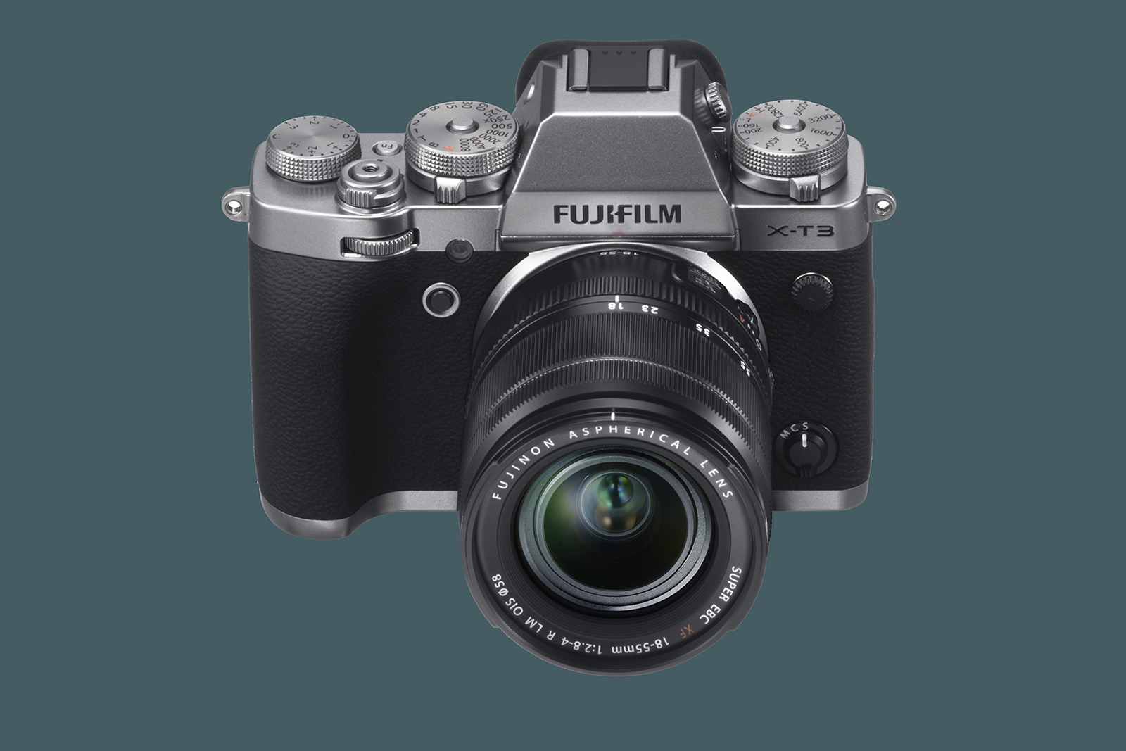 fujifilm unveils x t3 mirrorless camera with new sensor and processor silver highangle xf18 55mm