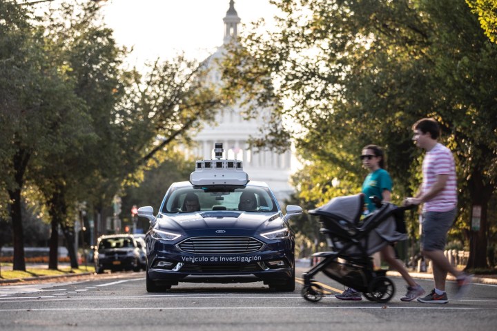 Ford self-driving car in Washington, D.C.
