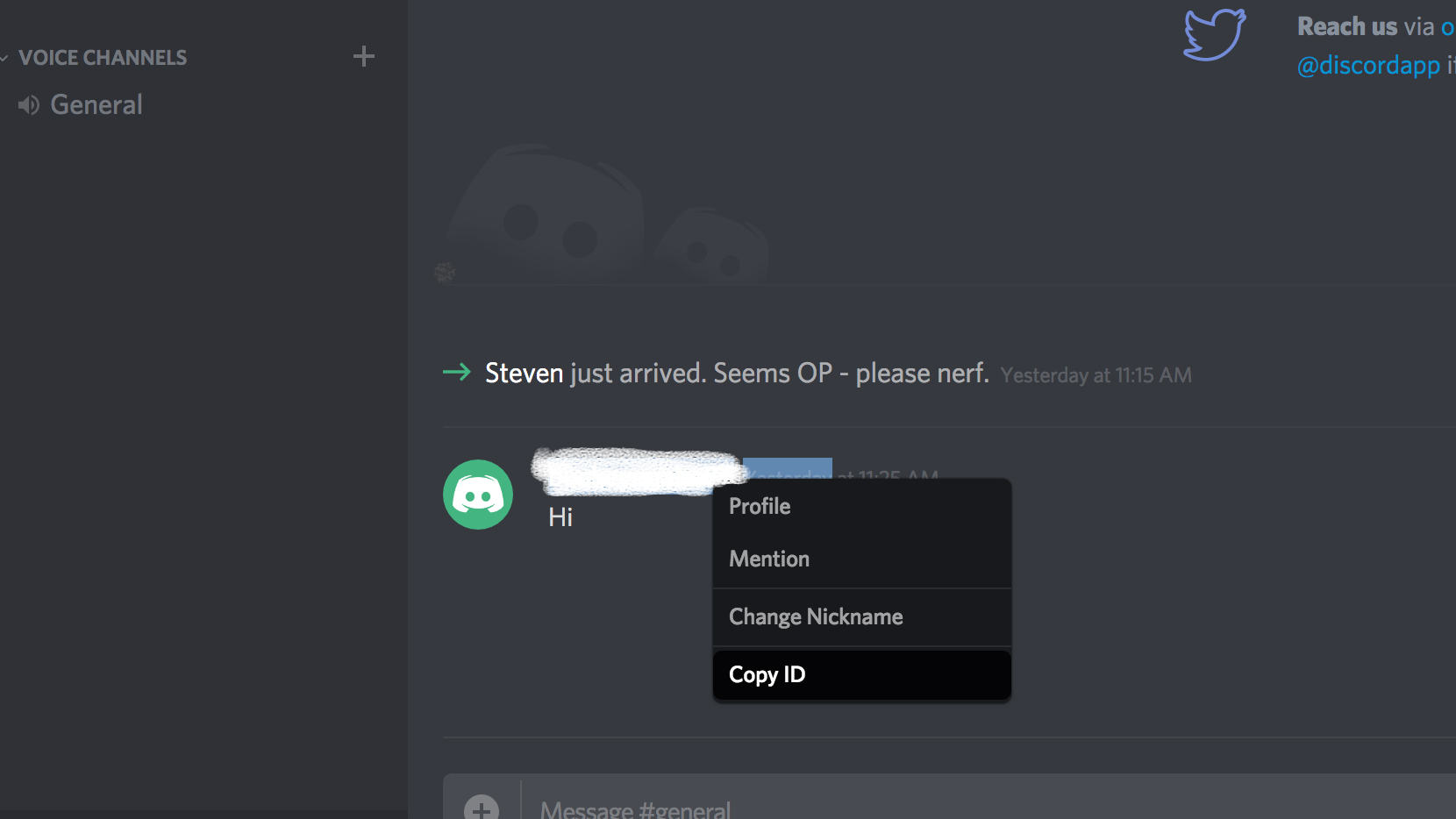 Discord report