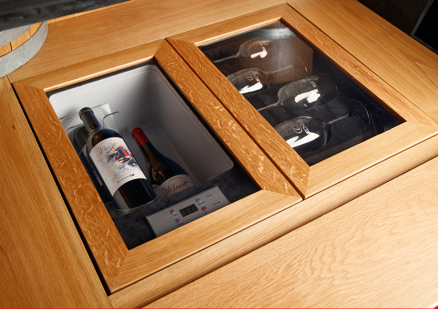 lexus es trunk mounted wine cooler sema 2018 9