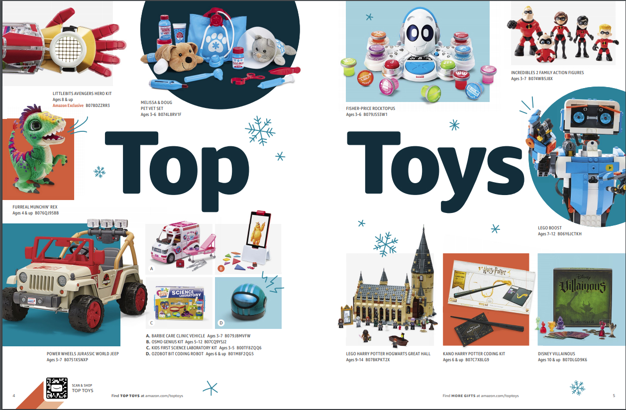 S Printed Holiday Toy Catalog