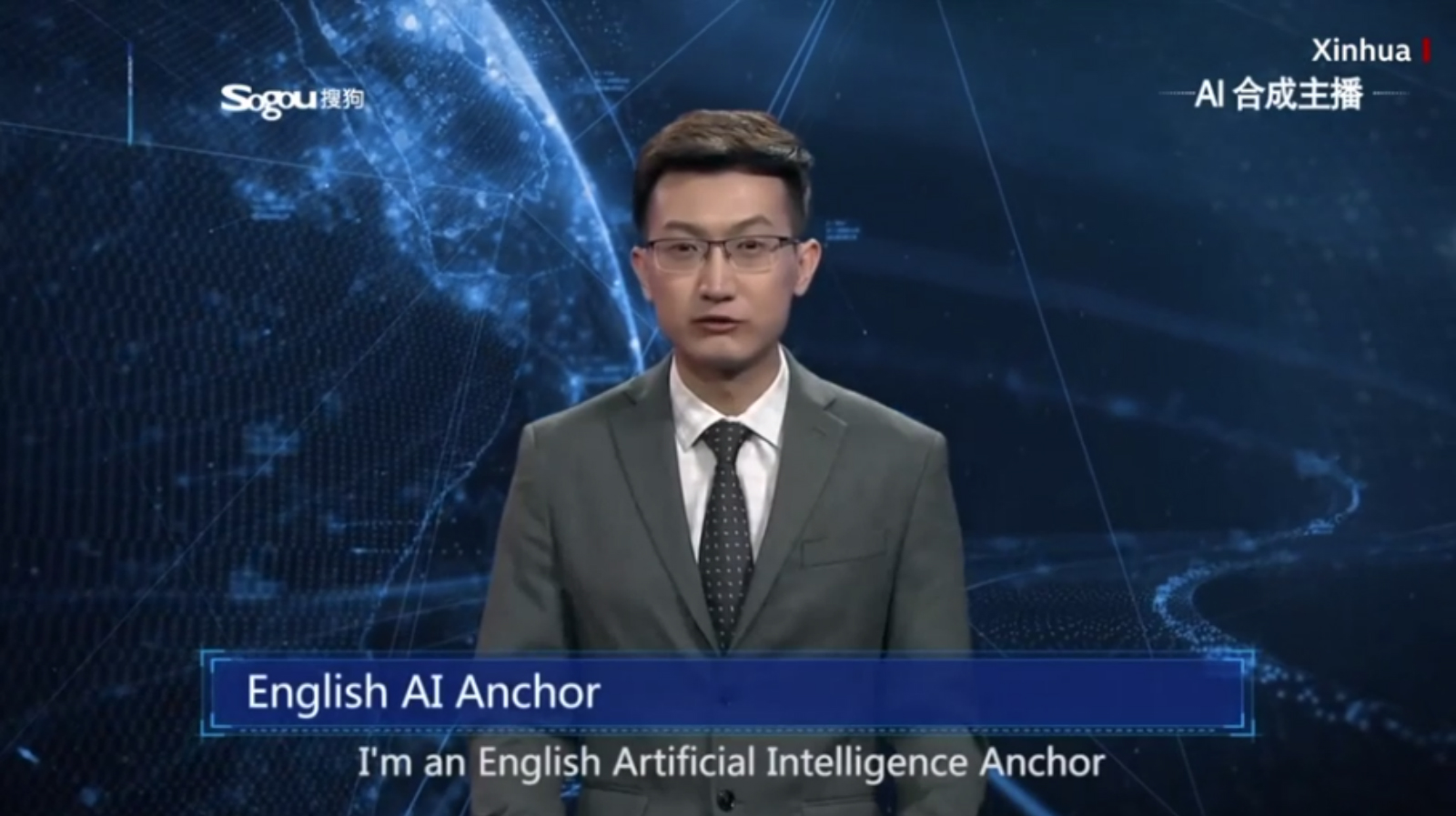 china news virtual newsreader english ai anchor