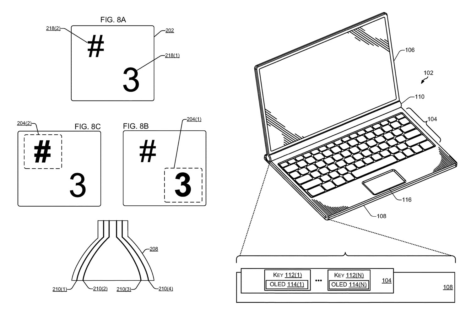 dell oled keyboard backlighting patent oledbacklighting02