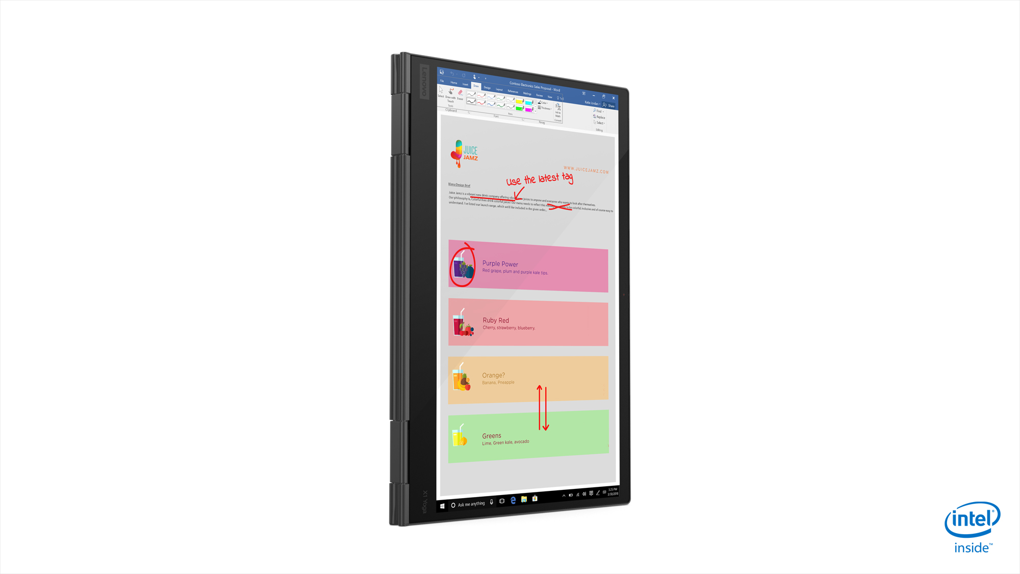 lenovo updated thinkpad x1 carbon yoga ces 2019 10 hero tablet vertical front facing