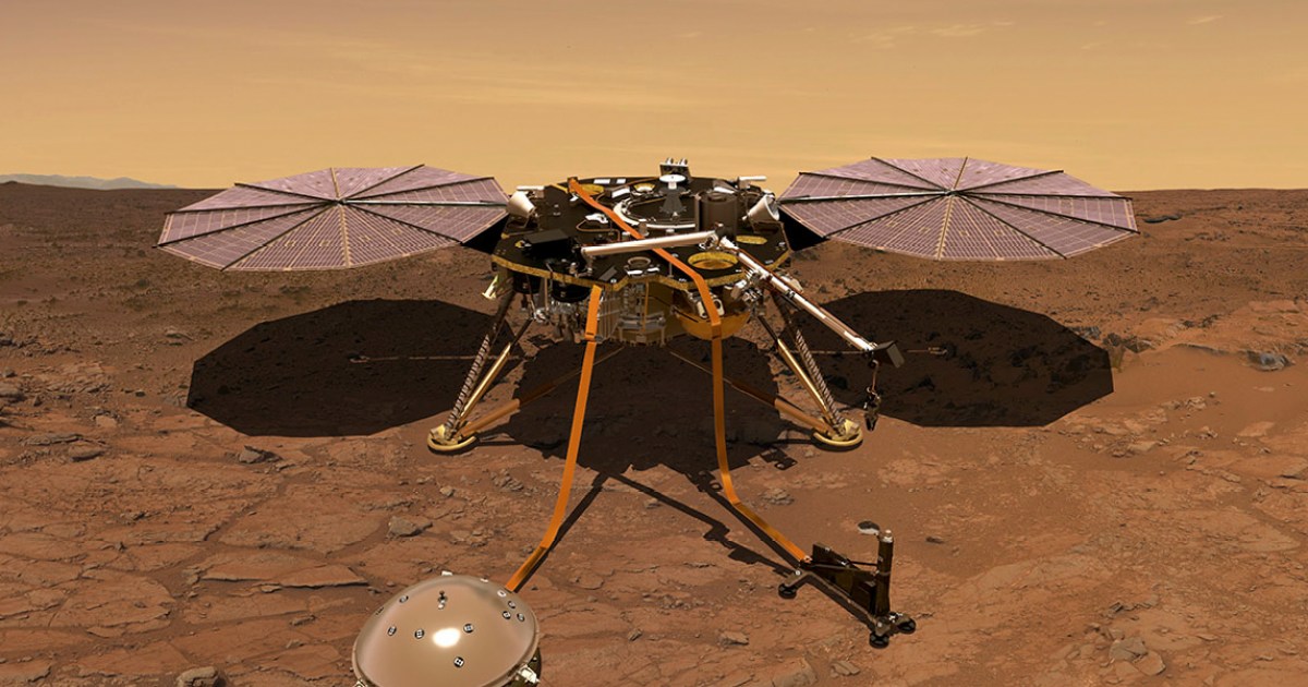 Марсианский зонд. Космический аппарат Инсайт. Инсайт Марс. Insight марсоход. Insight аппарат на Марсе.