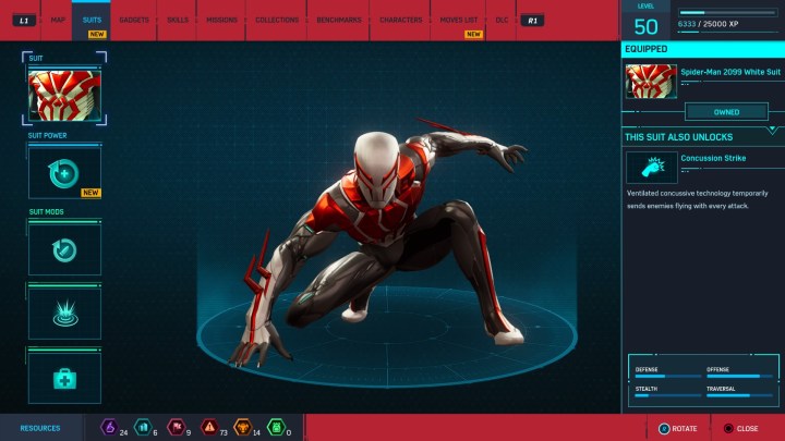 Spider-man in his 2099 white suit.