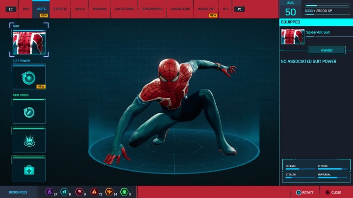 Spider-man in his UK suit.