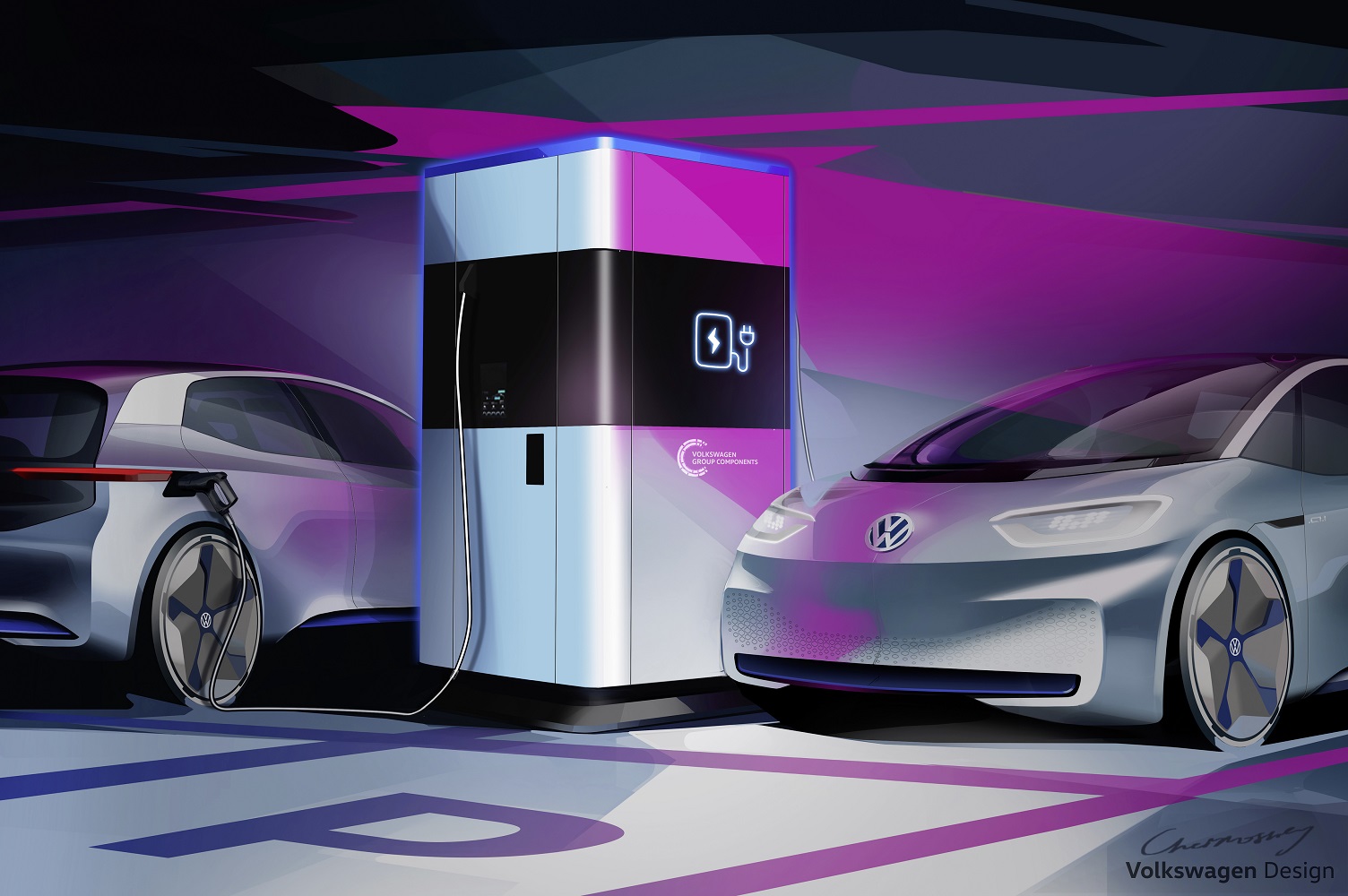 Volkswagen mobile charging station