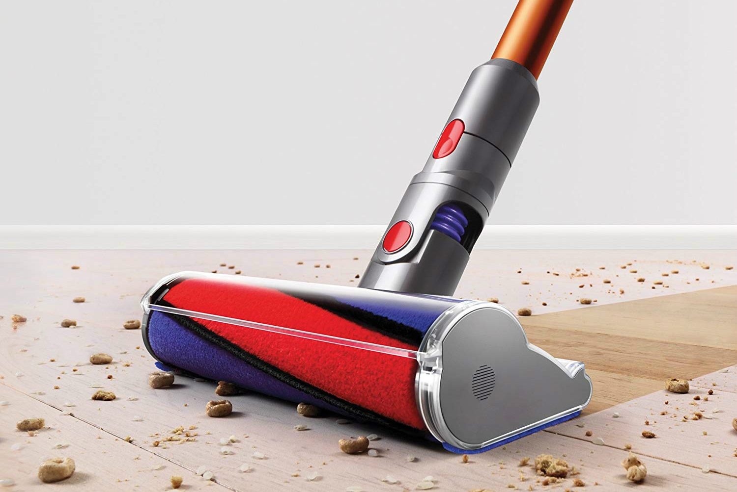 Dyson V10 Absolute with motor-driven attachment.