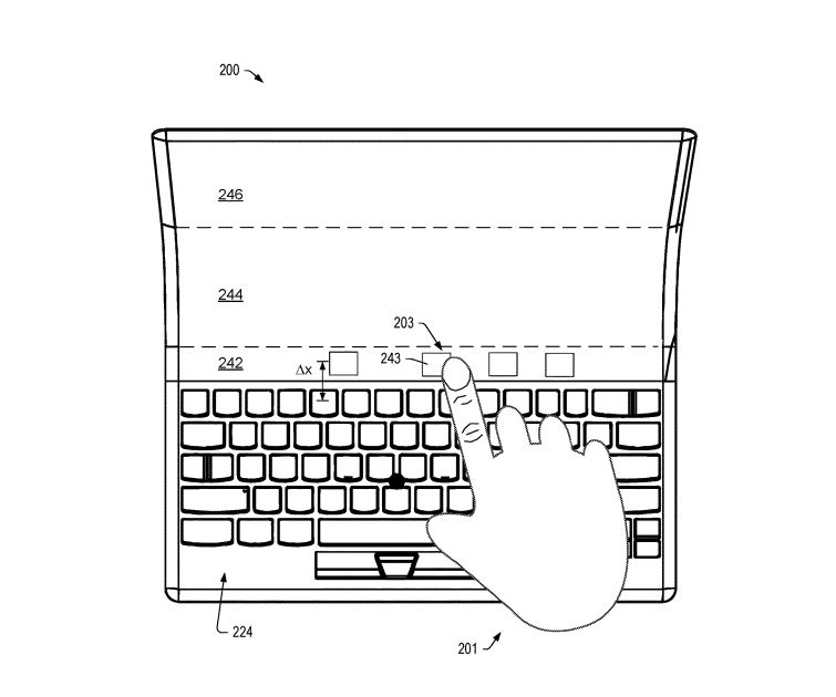 lenovo patent folding laptop oled display 2