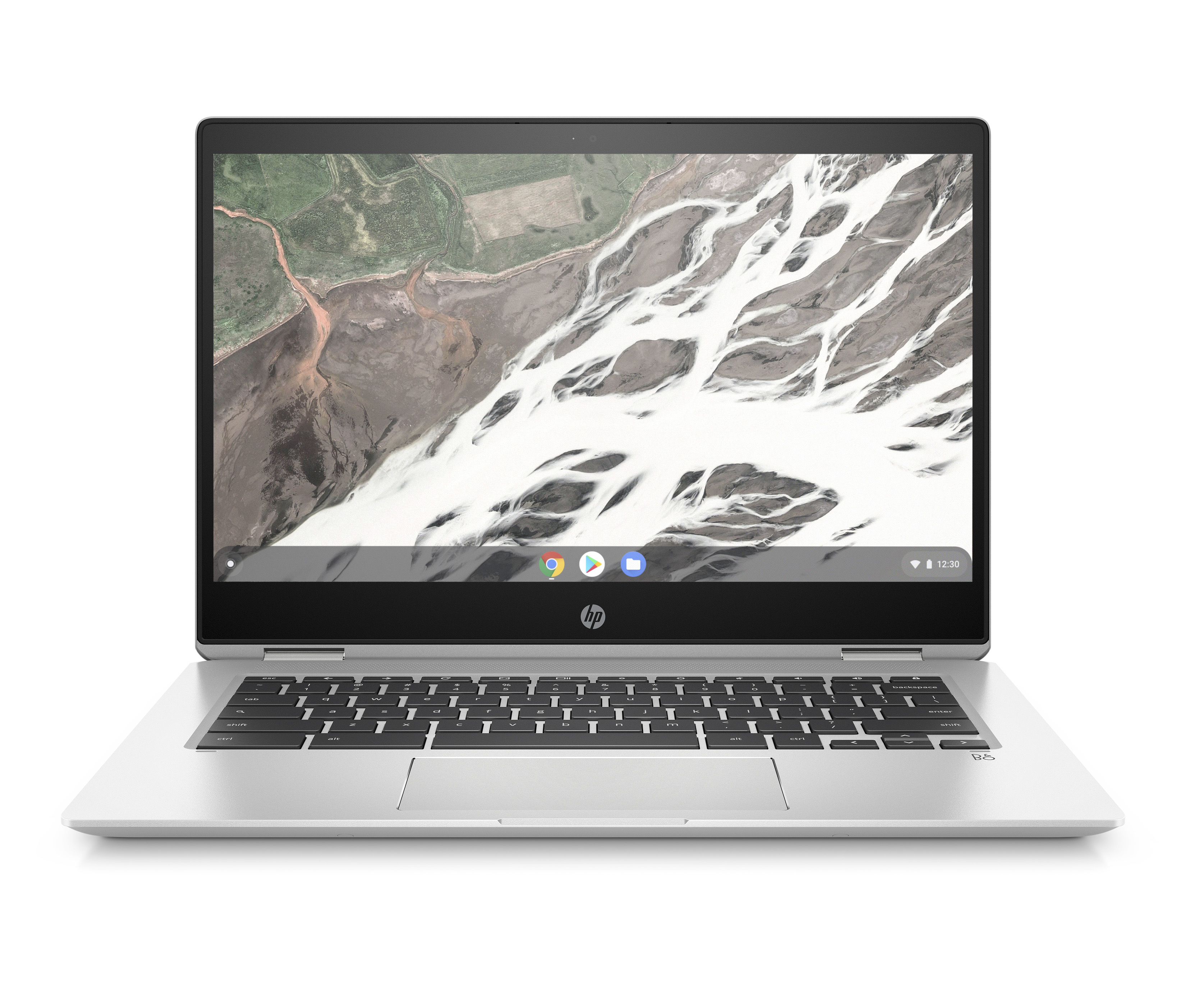 hp launches amd chromebook ces 2019 x360 14 g1 front open