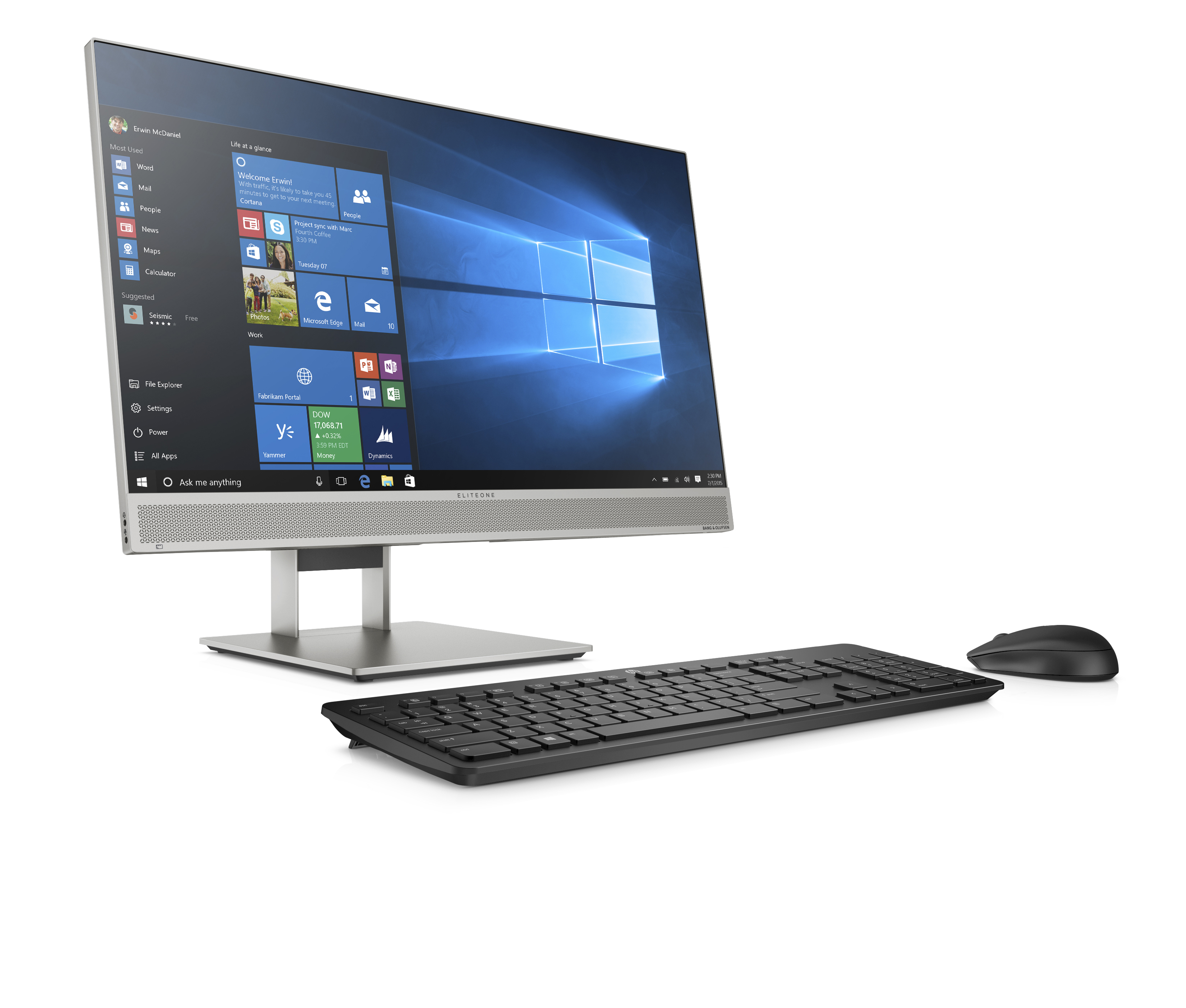 hp launches new monitors and all in one ces 2019 eliteone 800 g5 aio front right