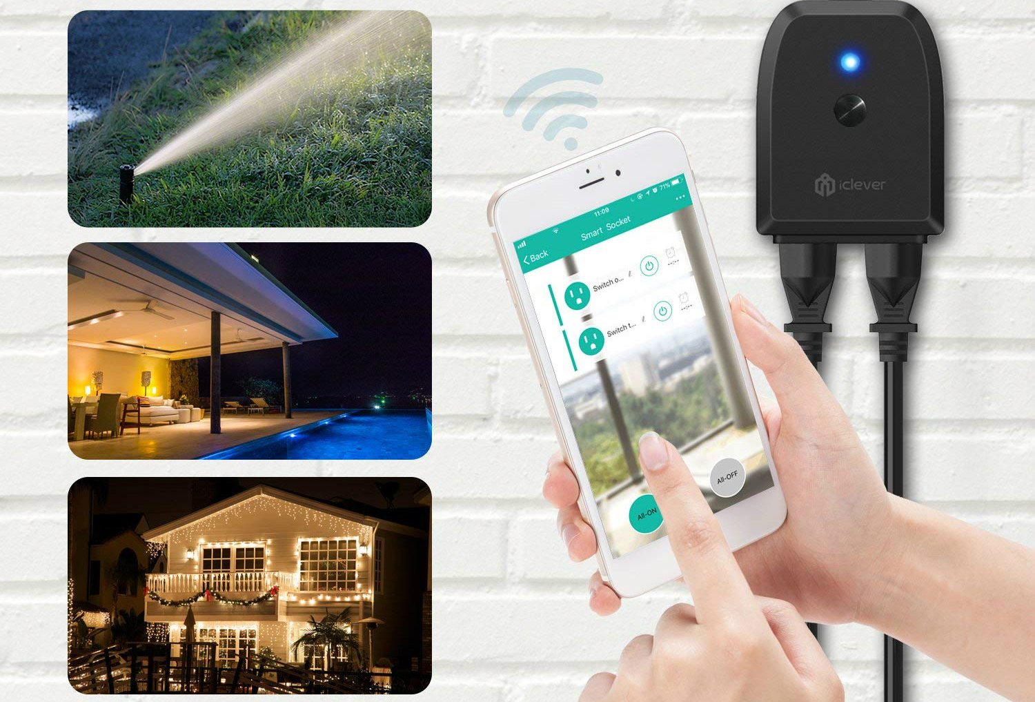amazon echo and google home smart plug deals on iclever outdoor 1