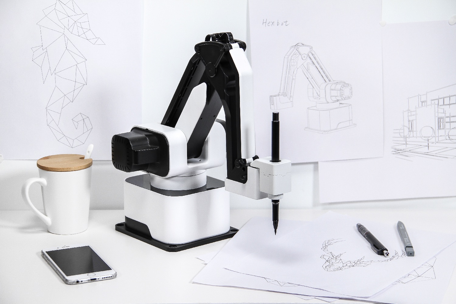 hexbot robot arm kickstarter img 9395