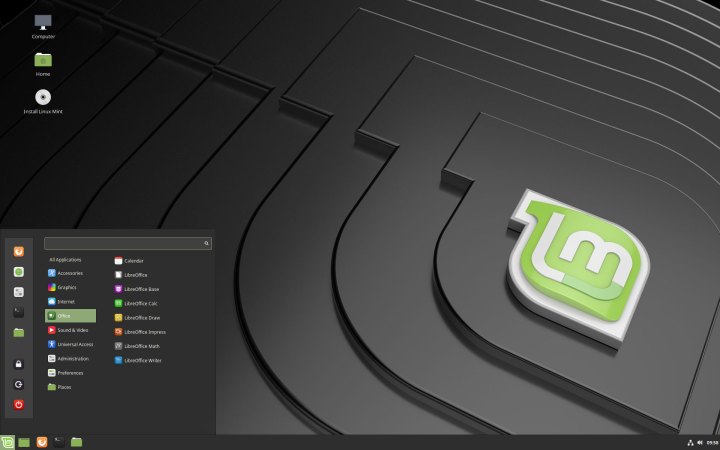 The Linux Mint 20.2 OS.