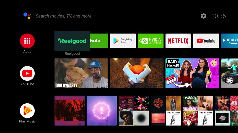 reelgood smart tv android home
