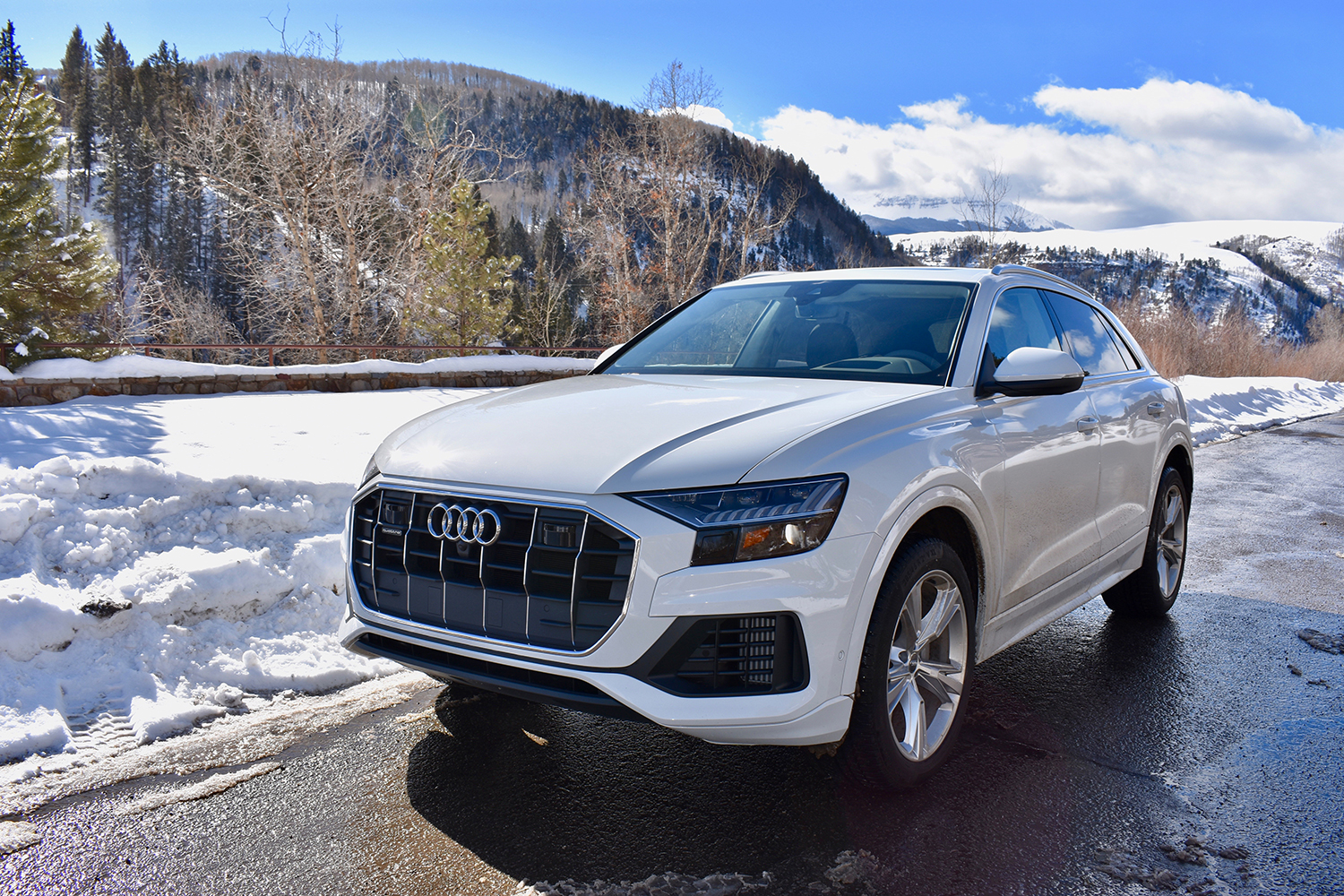 2019 Audi Q8  Audi's high-tech flagship Q8 SUV is perfect for an