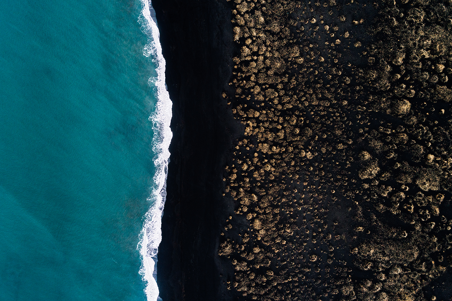 best drone photos black beach  iceland