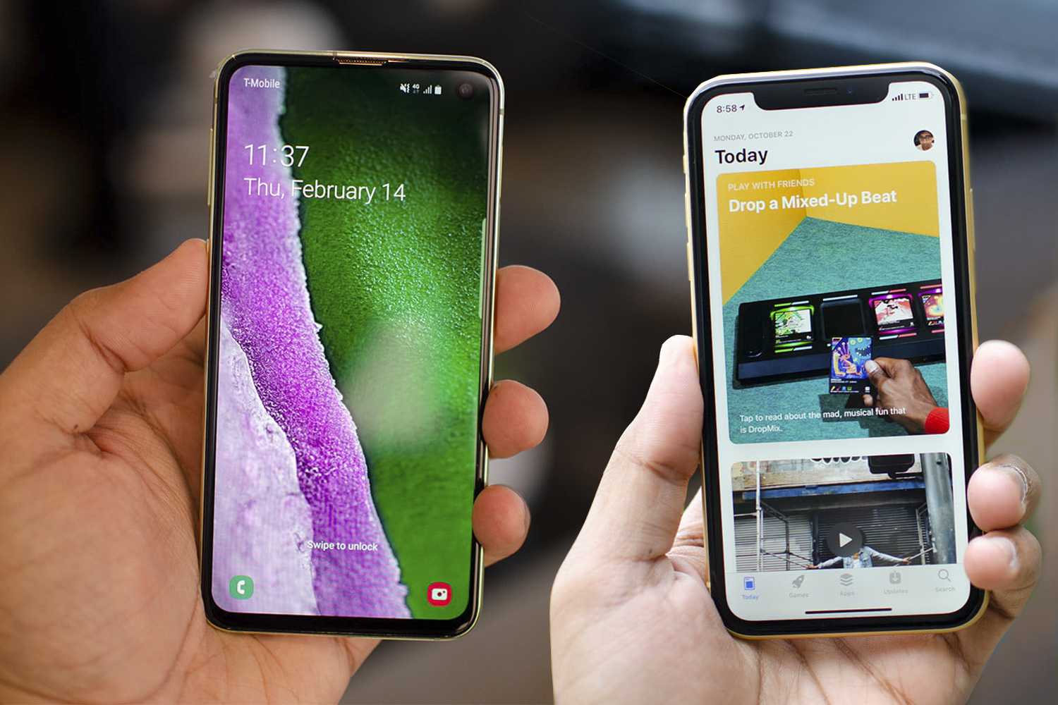 Galaxy s10 vs iphone XR