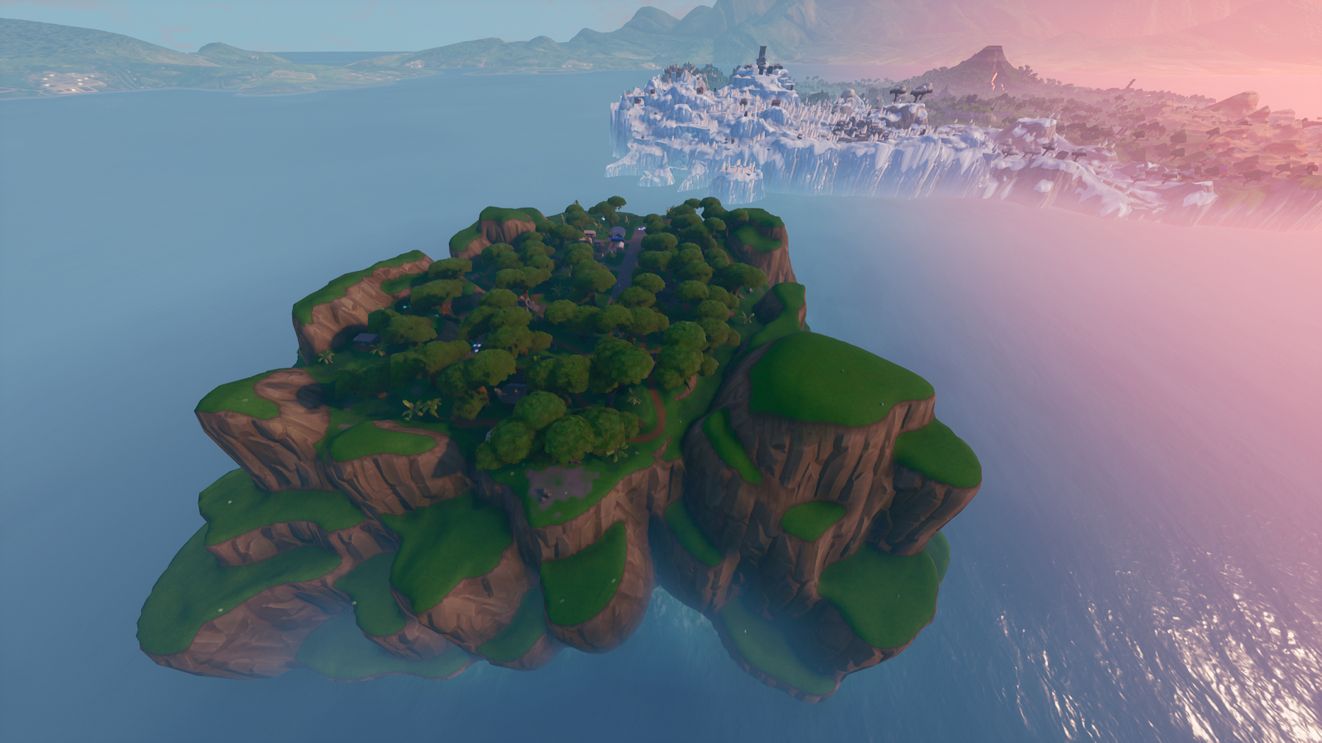 Jungle-themed spawn island in Fortnite Season 8