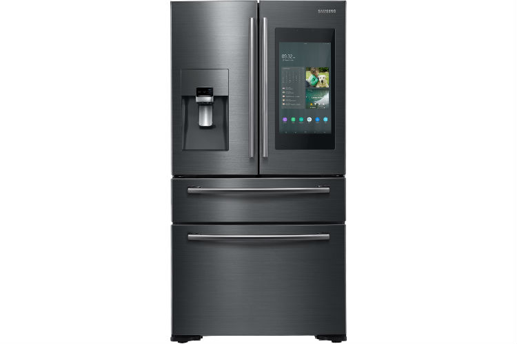 samsung introduces champagne and tuscan appliance finishes the new family hub refrigerator