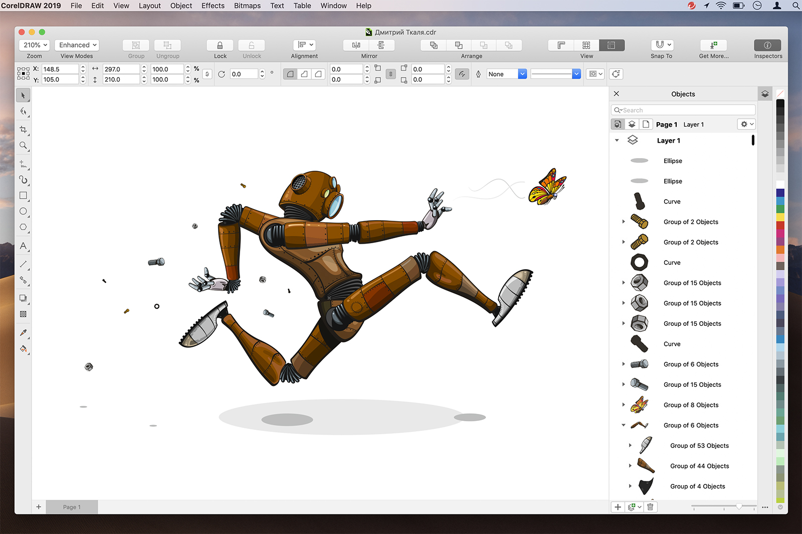 coreldraw graphics suite 2019 unveiled for mac objects inspector en