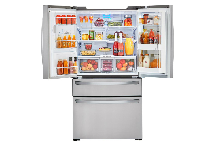 home depot chops samsung and lg french door fridge prices electronics 23 cu ft 4 smart refrigerator with instaview in stainle