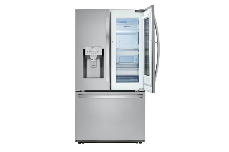 home depot chops samsung and lg french door fridge prices electronics  26 cu ft 3 smart refrigerator with instaview in stainl