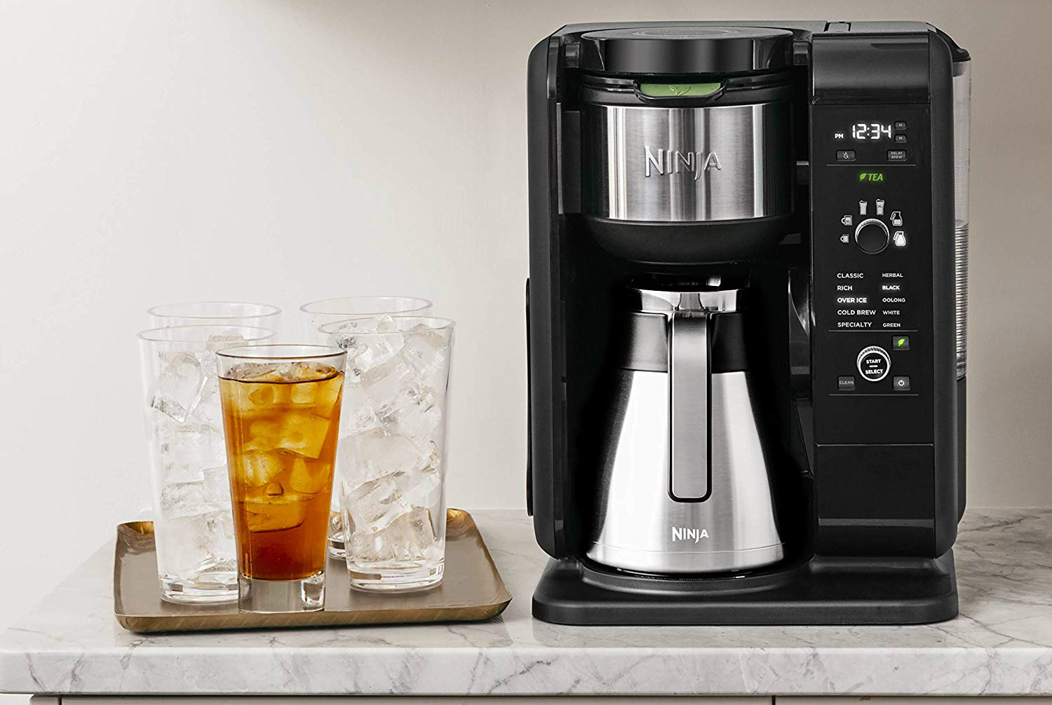 amazon ninja coffee maker deals hot and cold brewed system auto iq tea with thermal carafe 03