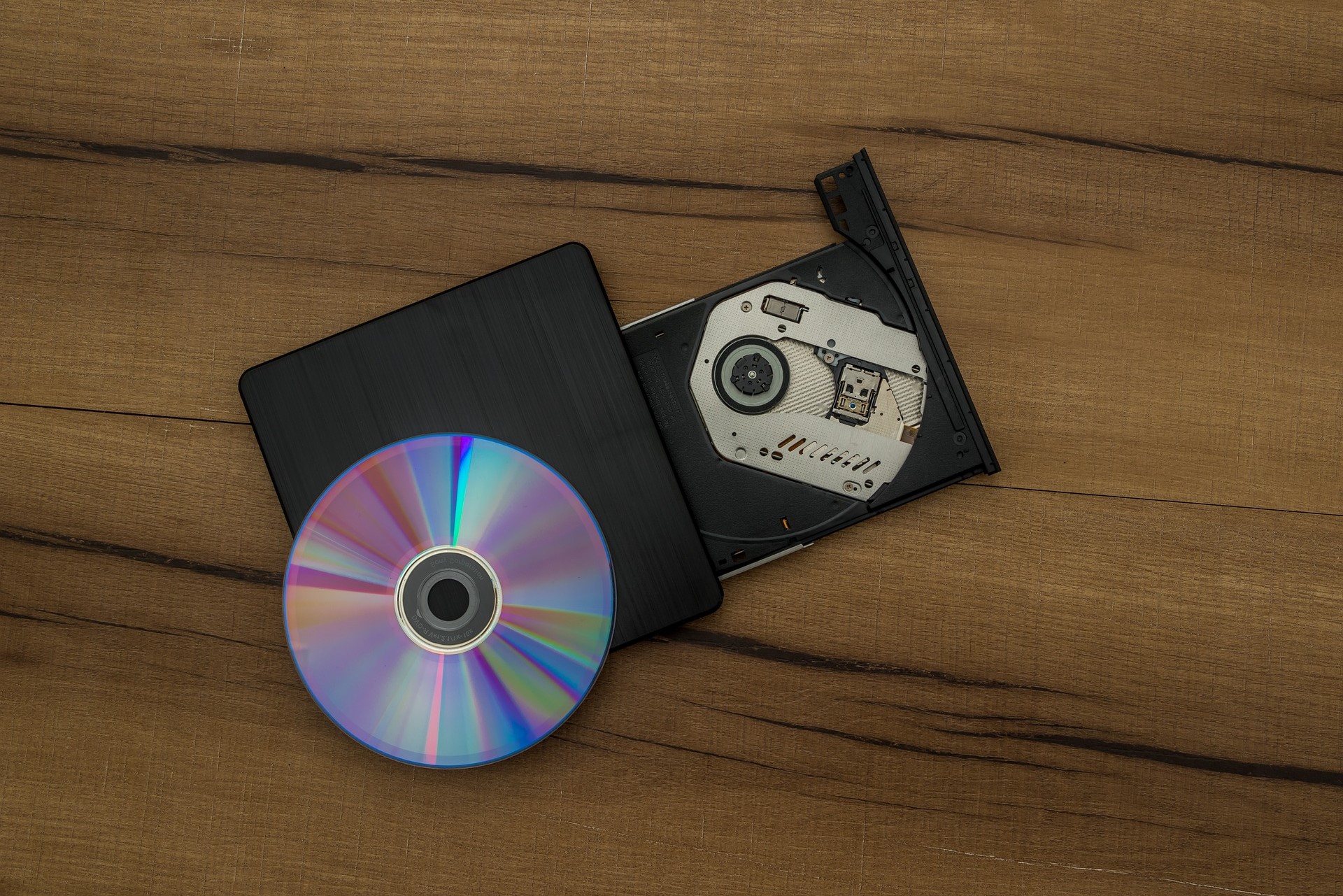 stock photo of cd and cd burner