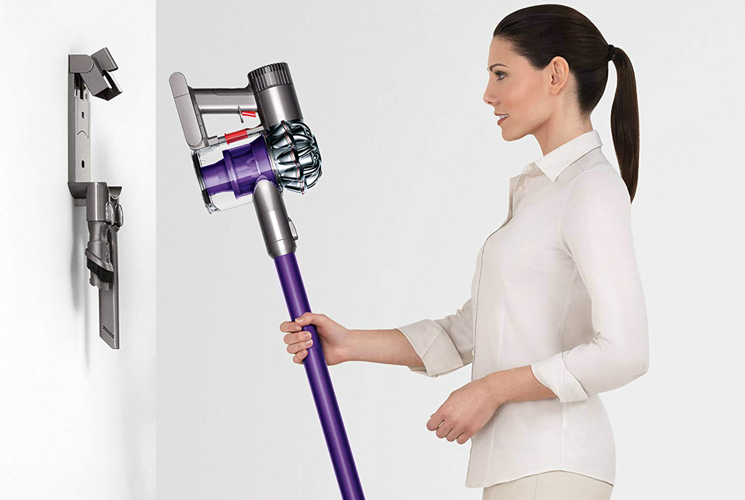 amazon dyson vacuum and air purifier easter week sales v6 animal cordless stick cleaner purple 05