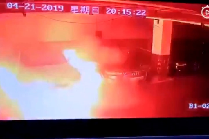 Tesla fire China