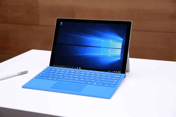 Windows 10 Surface Pro 4 stock photo