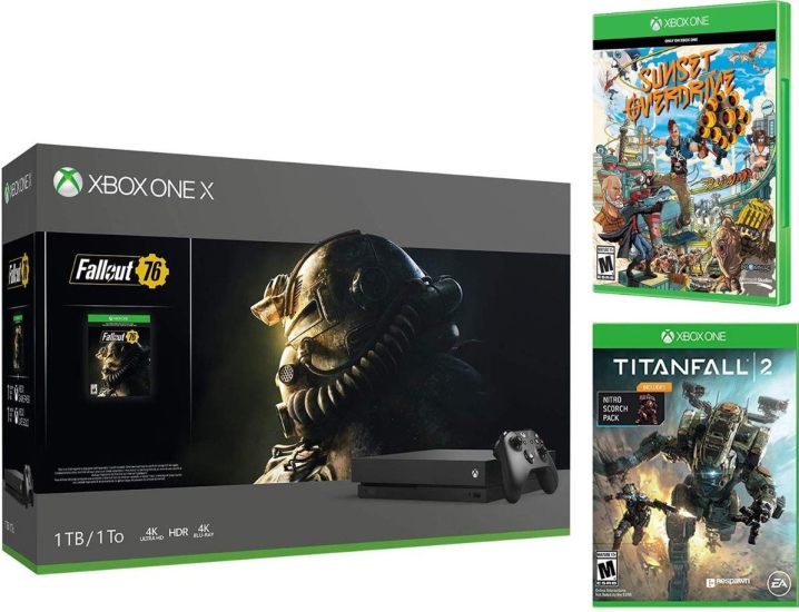 Xbox One X bundle Fallout 76 Sunset Overdrive Titanfall 2