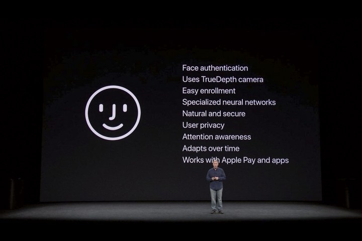 Apple faceID announcement for the iPhone X
