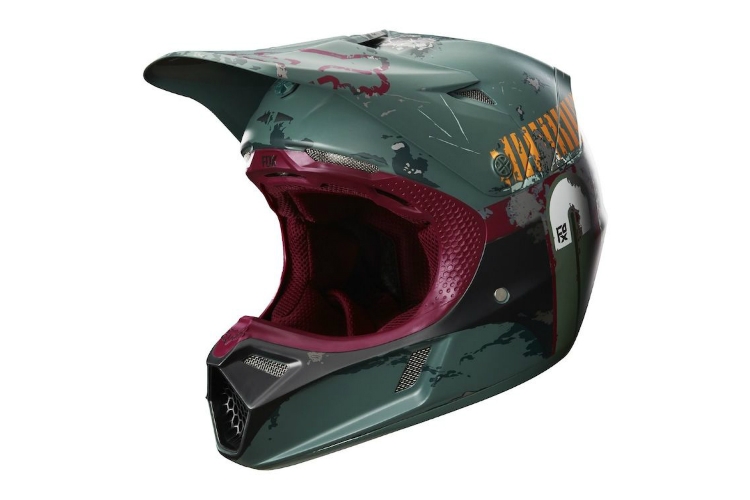 revzilla light saber on star wars motorcycle helmet prices fox racing v3 boba fett le green 750x500 1