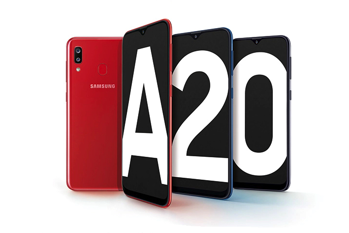 Galaxy A20 product image.