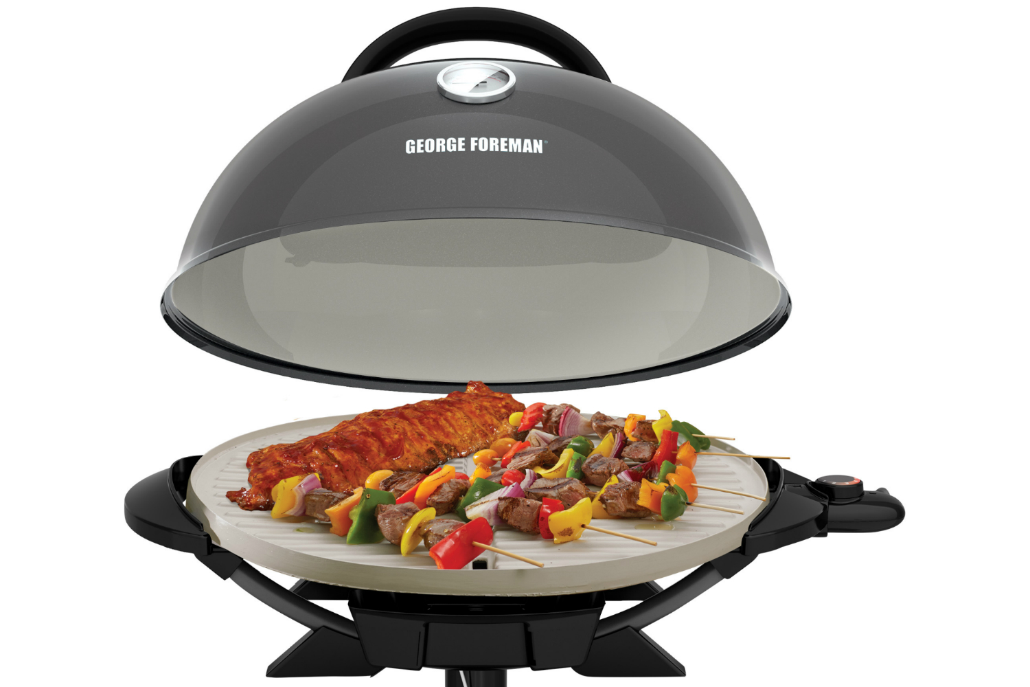 walmart deals on george foreman electric grills and griddles 15  serving indoor outdoor grill with ceramic plates 3
