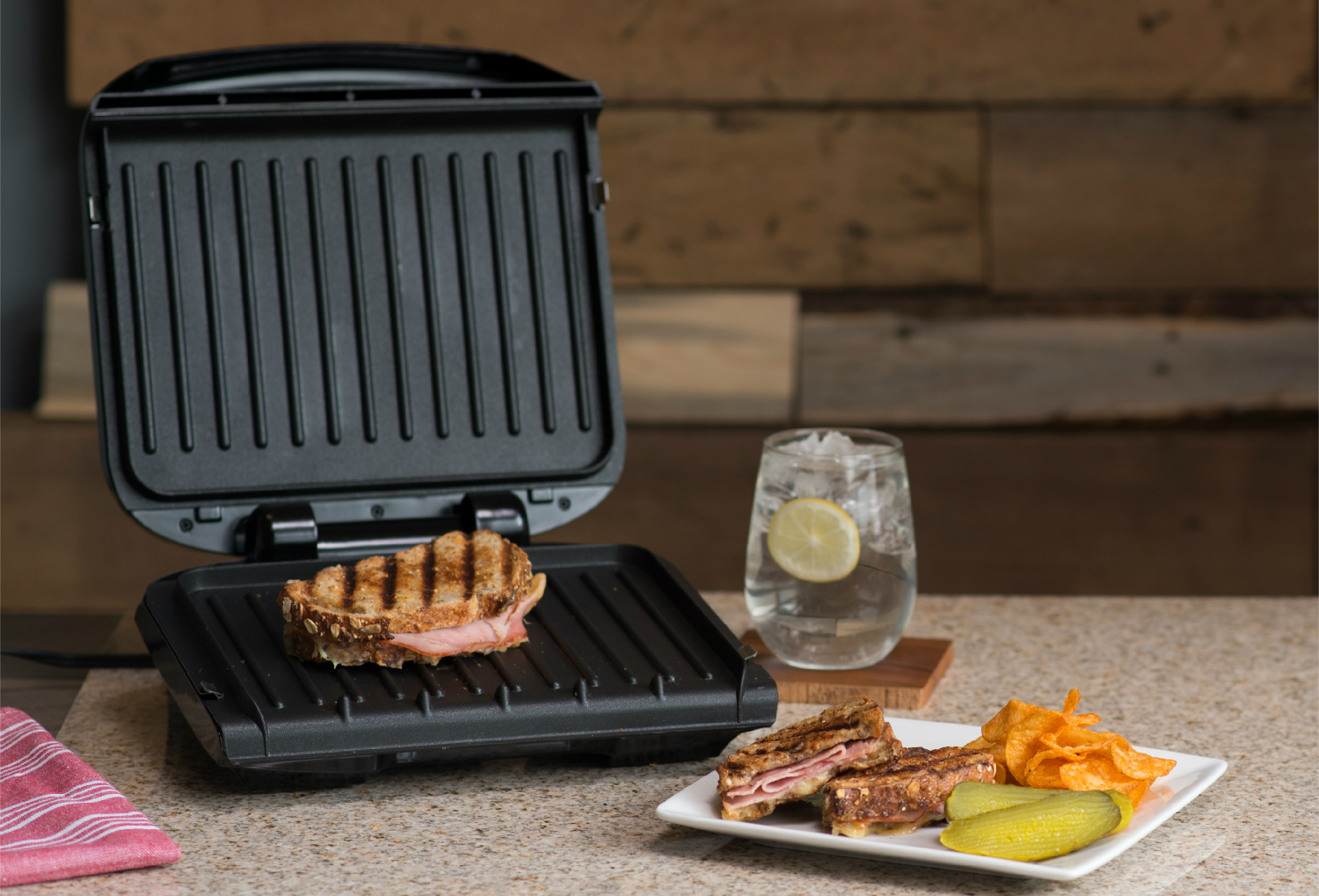 walmart deals on george foreman electric grills and griddles 4 serving removable plate grill panini press 2