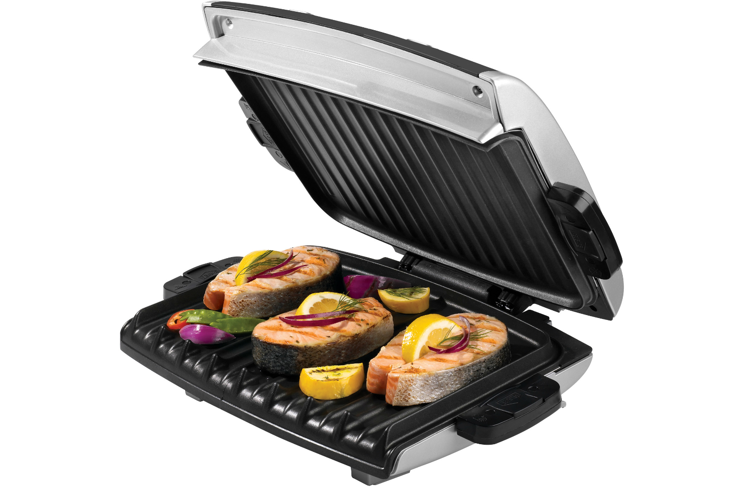 walmart deals on george foreman electric grills and griddles 6 serving removable plate grill panini press 2