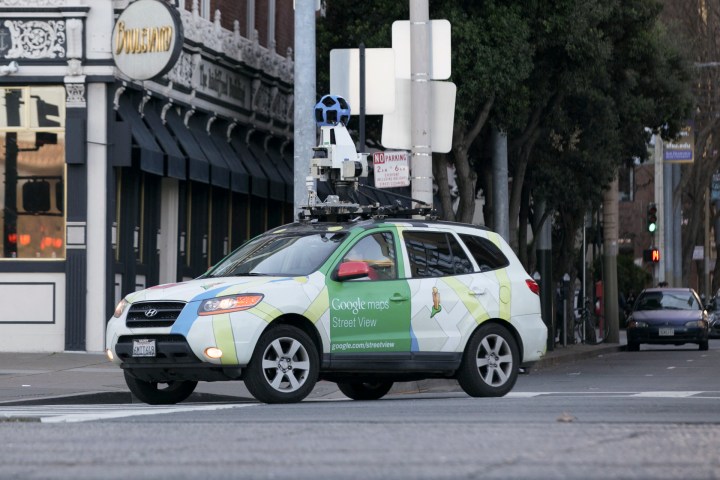 Google Street View Vehicle equipped with pollution tracking tech