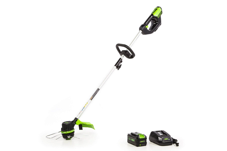 amazon deals on greenworks pressure washers and yard tools 14 inch 40v brushless string trimmer  3ah battery charger included