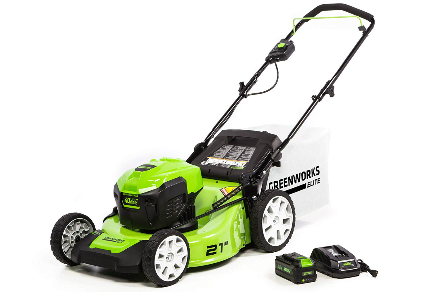 amazon deals on greenworks pressure washers and yard tools 21 inch 40v brushless push mower 6ah battery charger included m 21