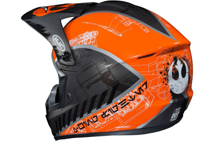 revzilla light saber on star wars motorcycle helmet prices hjc helmets cs mxii rebel x wing 750x500 6