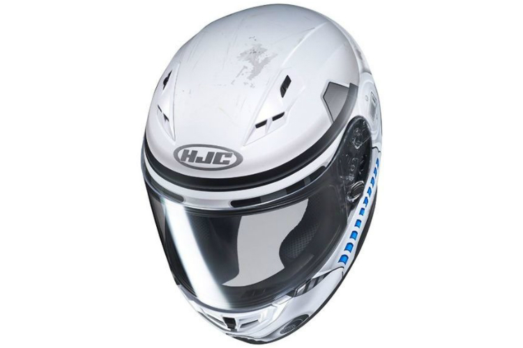 revzilla light saber on star wars motorcycle helmet prices hjccsr3 storm trooper white 750x500 3