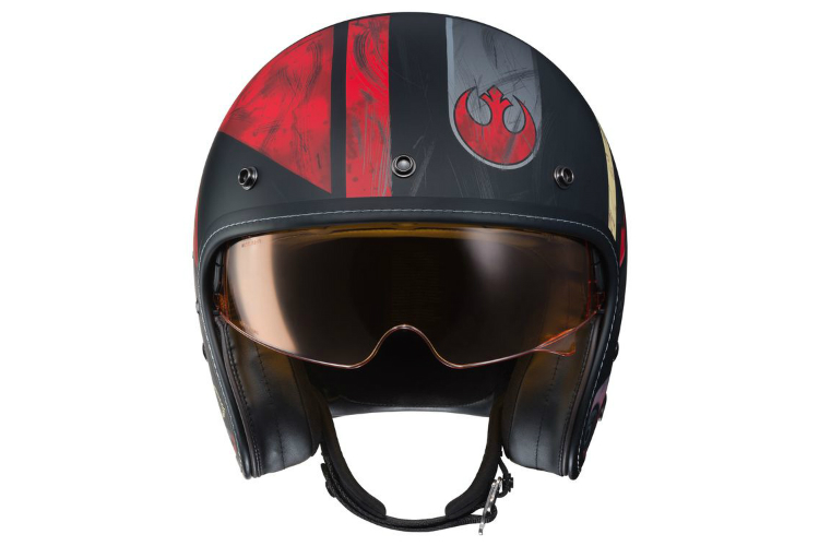 revzilla light saber on star wars motorcycle helmet prices hjcis5 poe dameron black red 750x500 3