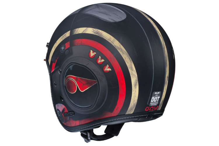 revzilla light saber on star wars motorcycle helmet prices hjcis5 poe dameron black red 750x500 5