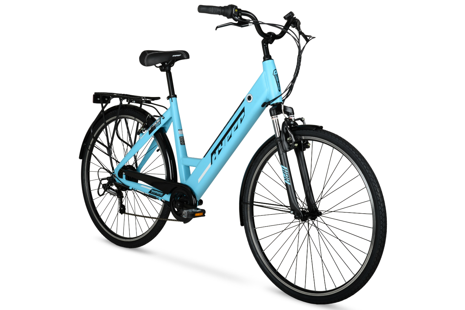 walmart slashes prices on hyper e ride electric hybrid bikes blue bike 700c wheels 1