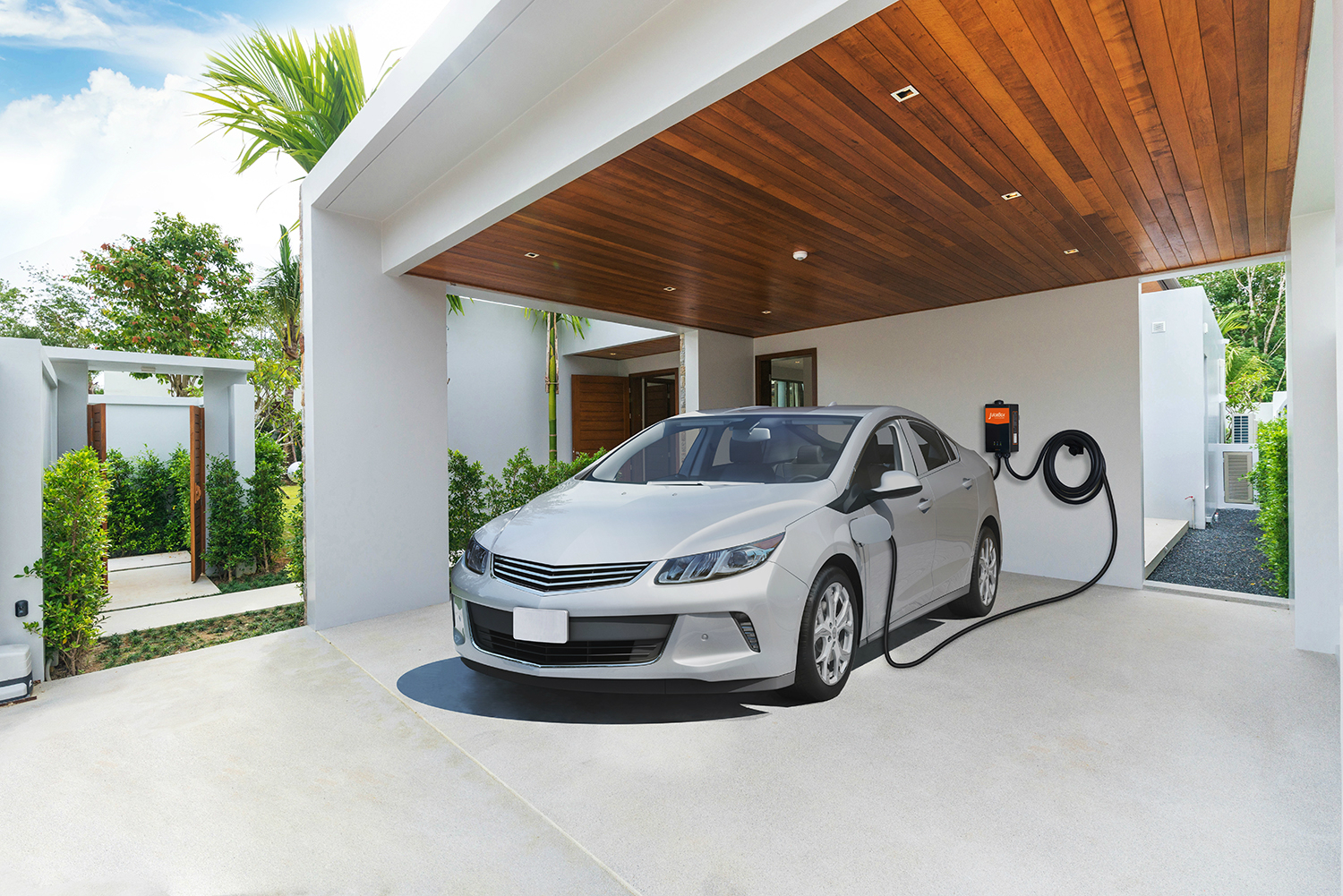 alexa and google compatible juiceplan simplifies ev charging at home juicebox pro 40 residential station wall mounted